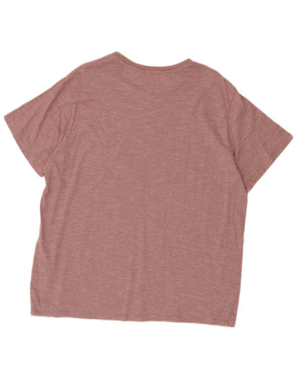 Levi's Herren Standard T-Shirt Top XL Rosa Nadelstreifen Baumwolle