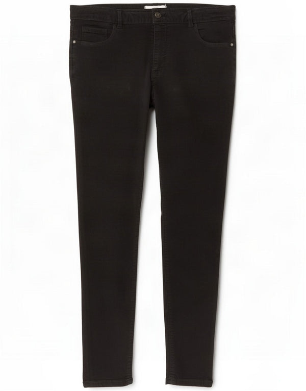 Fat Face Damen Skinny Jeans UK 16 Large W38 L28 Schwarz Baumwolle