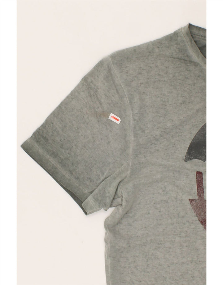 JACK & JONES Mens Miami Graphic T-Shirt Top Medium Grey Cotton Vintage Jack & Jones and Second-Hand Jack & Jones from Messina Hembry 