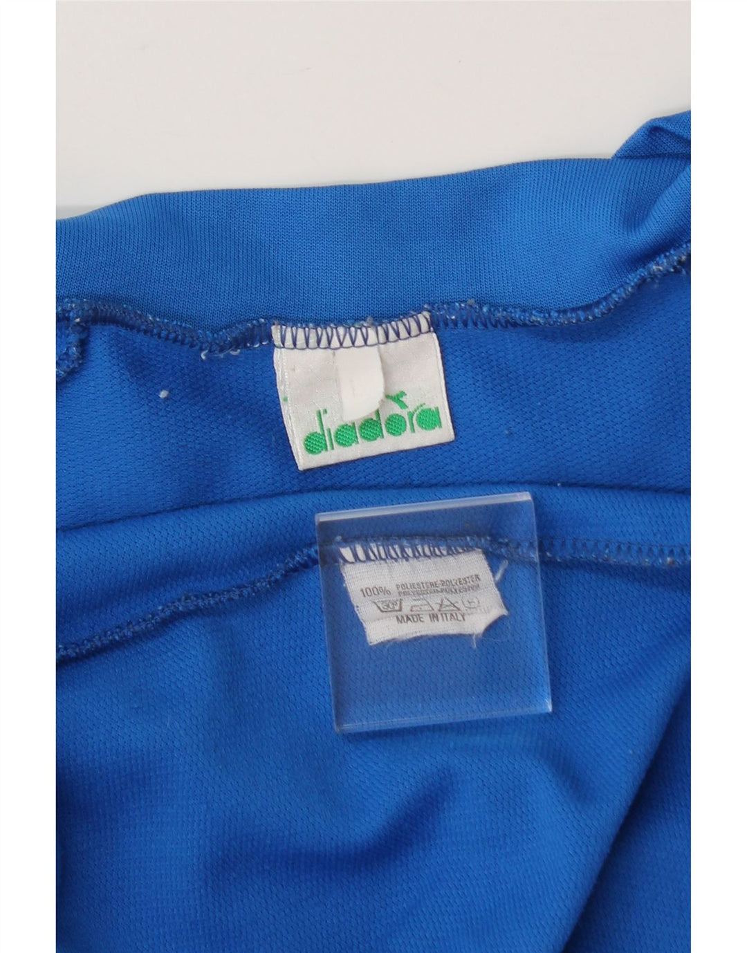 DIADORA Mens Graphic T-Shirt Top Large Blue Polyester Vintage Diadora and Second-Hand Diadora from Messina Hembry 