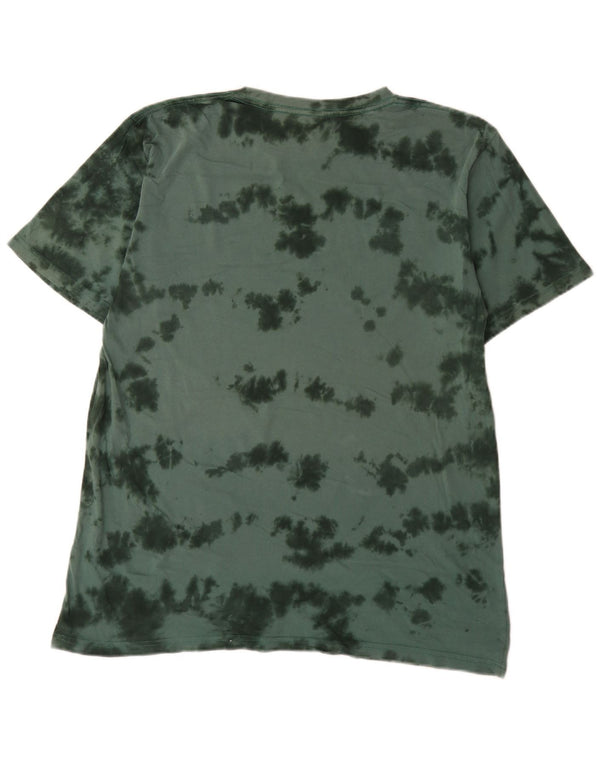 DC Herren-T-Shirt mit Grafik, XL, grüne Batik-Baumwolle