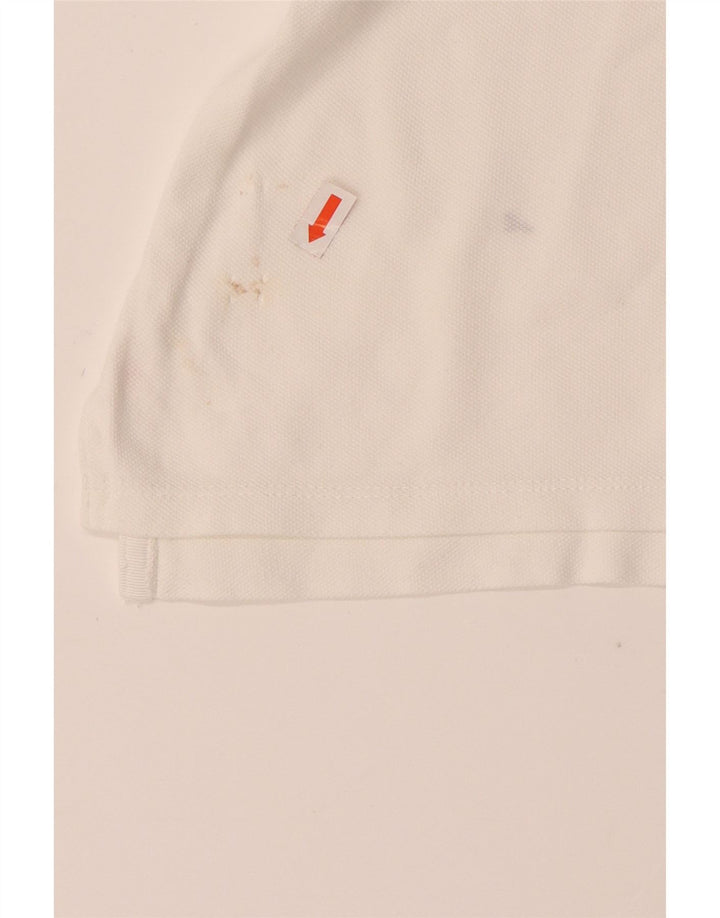 TOMMY HILFIGER Womens Polo Shirt UK 16 Large White