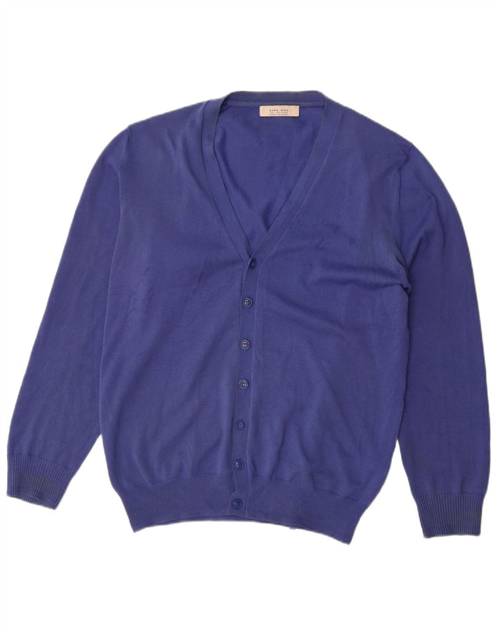 Zara Herren-Strickjacke, Größe L, Blau