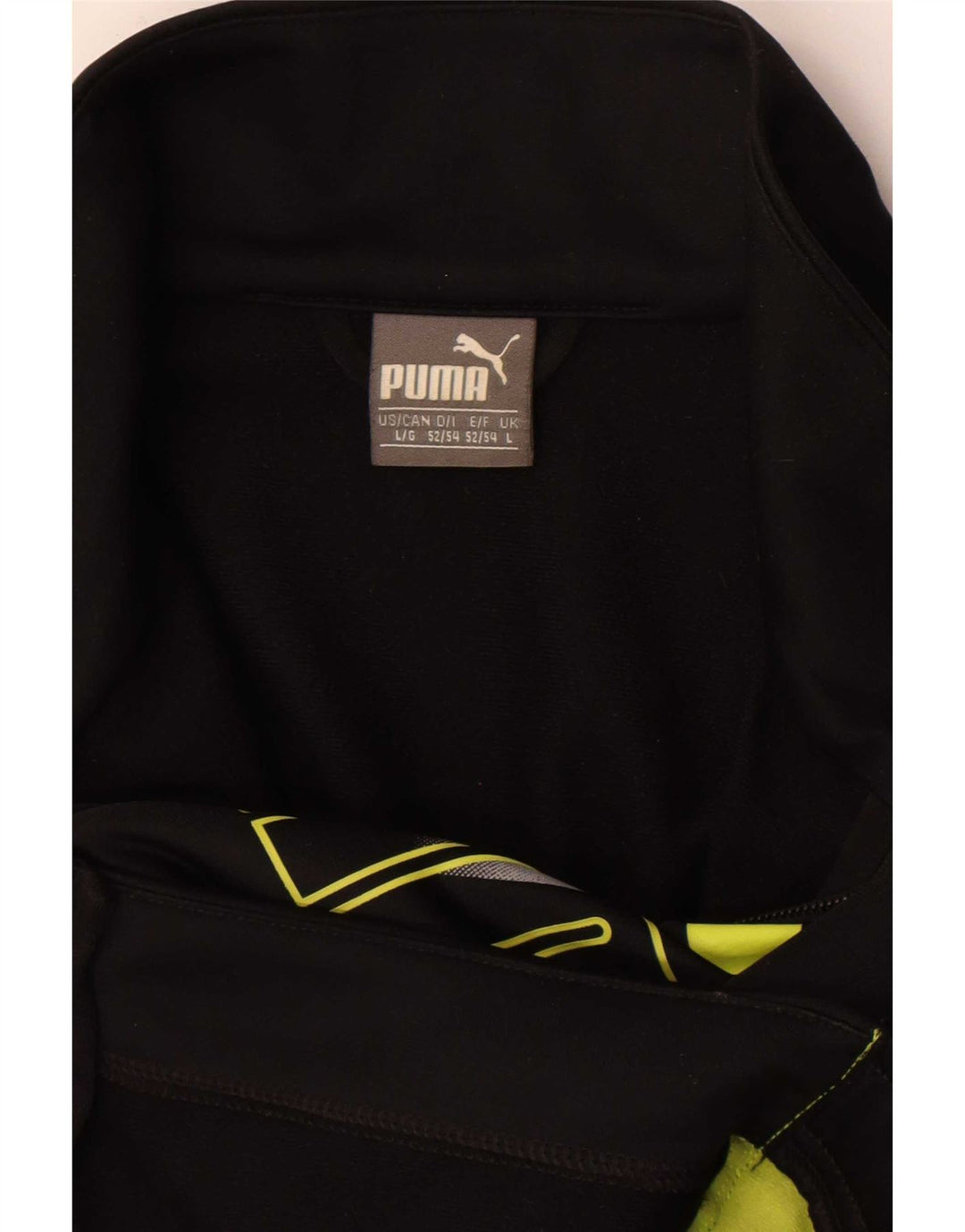 Puma Herren-Trainingsanzug mit grafischem Oberteil, groß, Schwarz, Farbblock