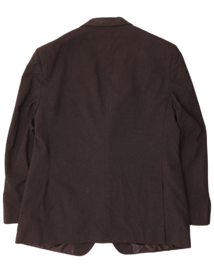 Marks & Spencer Herren-Blazer mit 2 Knöpfen, UK 44, XL, grau, Polyester