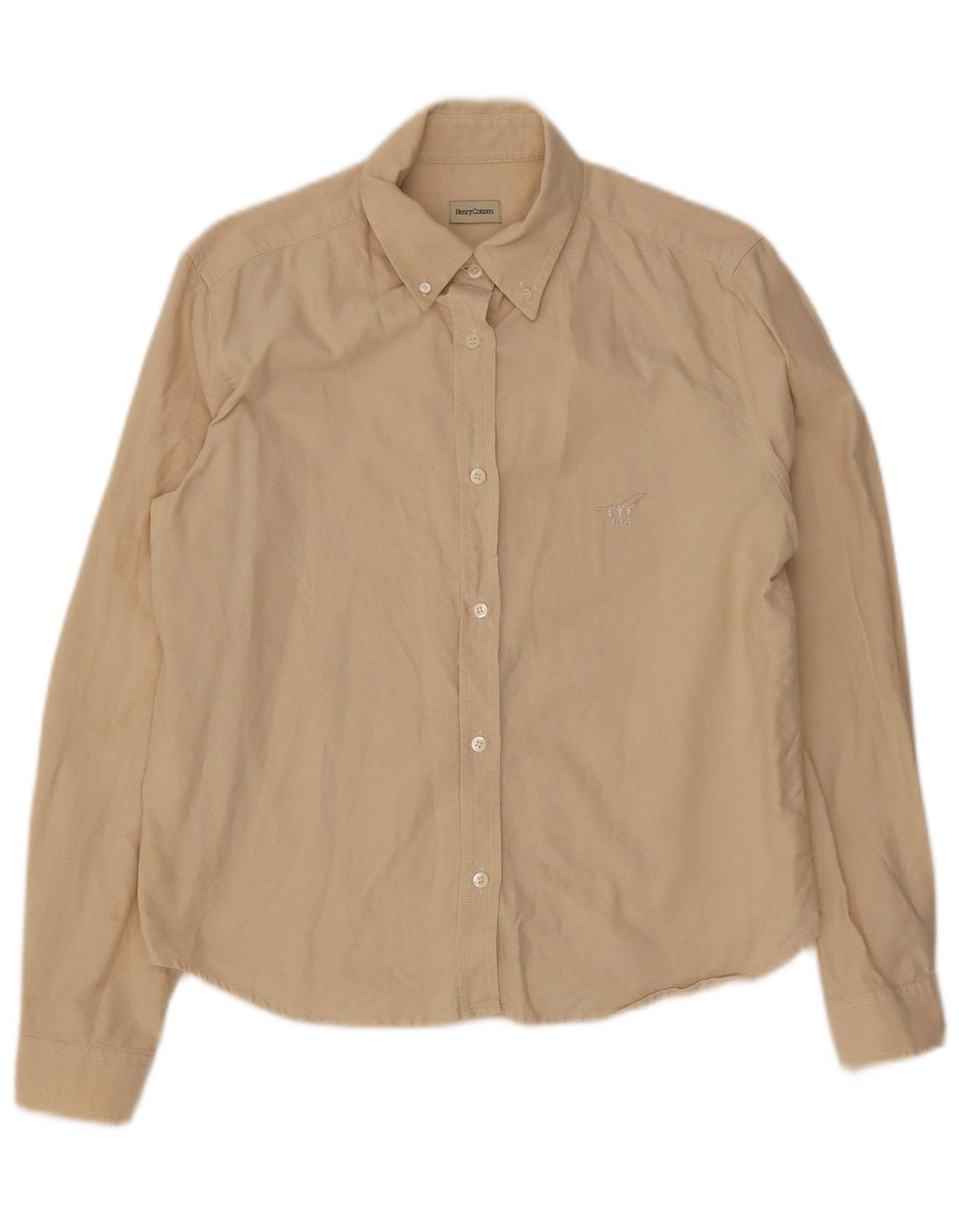 Henry Cottons Damenhemd IT 48 XL Beige Baumwolle