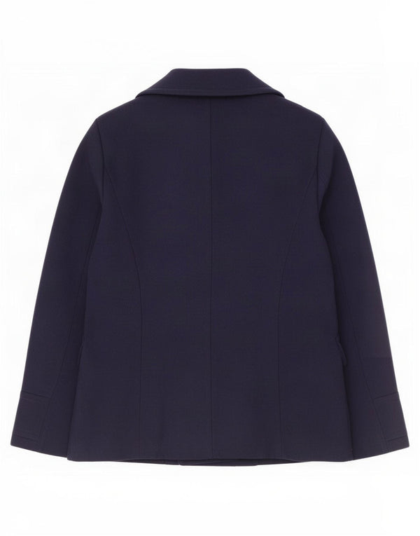 Marks & Spencer Damen Pea Coat UK 14 Medium Marineblau Polyester