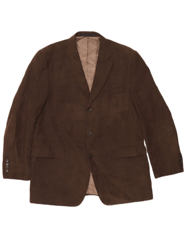 Marks & Spencer Herren-Blazer aus Cord mit 3 Knöpfen, Gr. 42, Braun