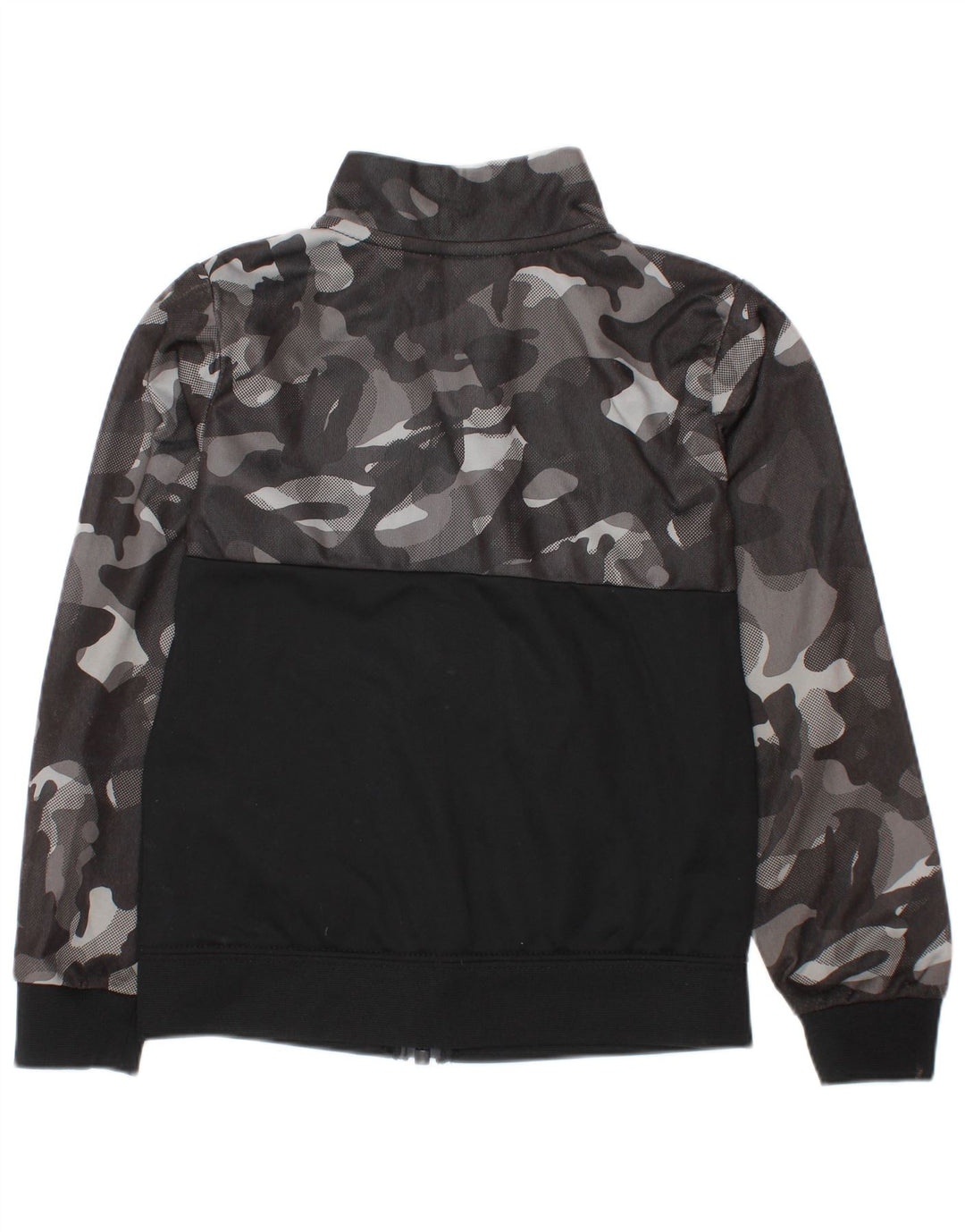 NIKE Jungen-Trainingsanzug, Oberjacke, 3–4 Jahre, schwarzes Camouflage-Polyester