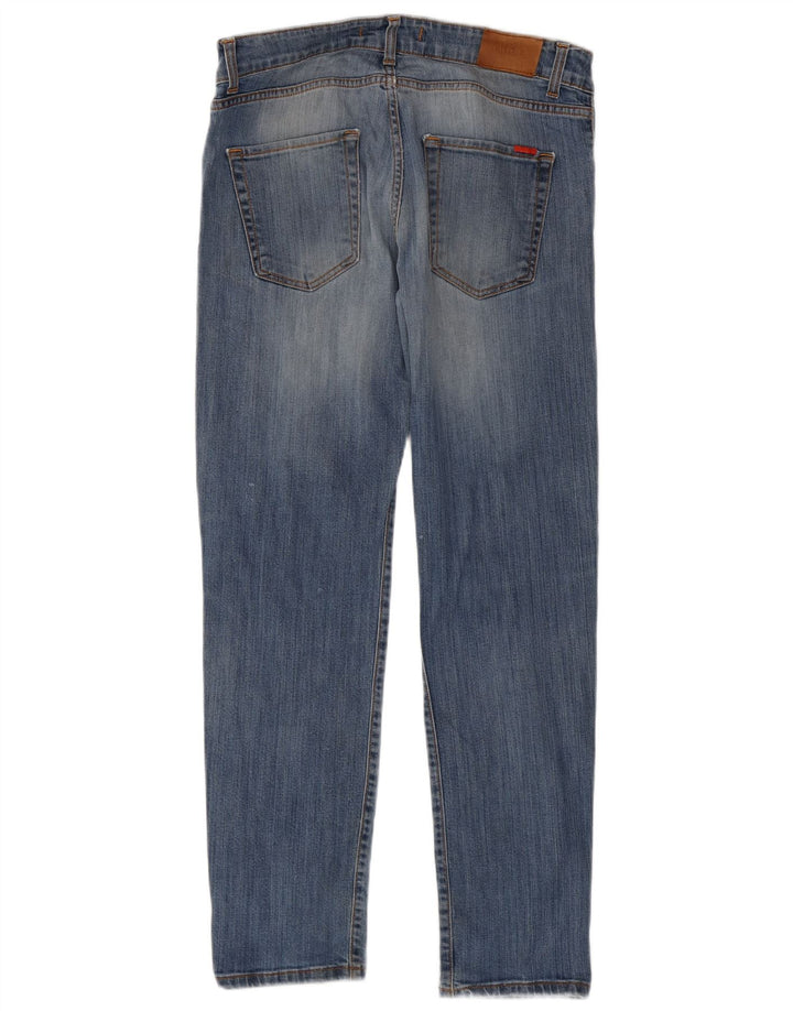 Liu Jo Damen Distressed Slim Jeans W34 L31 Blau