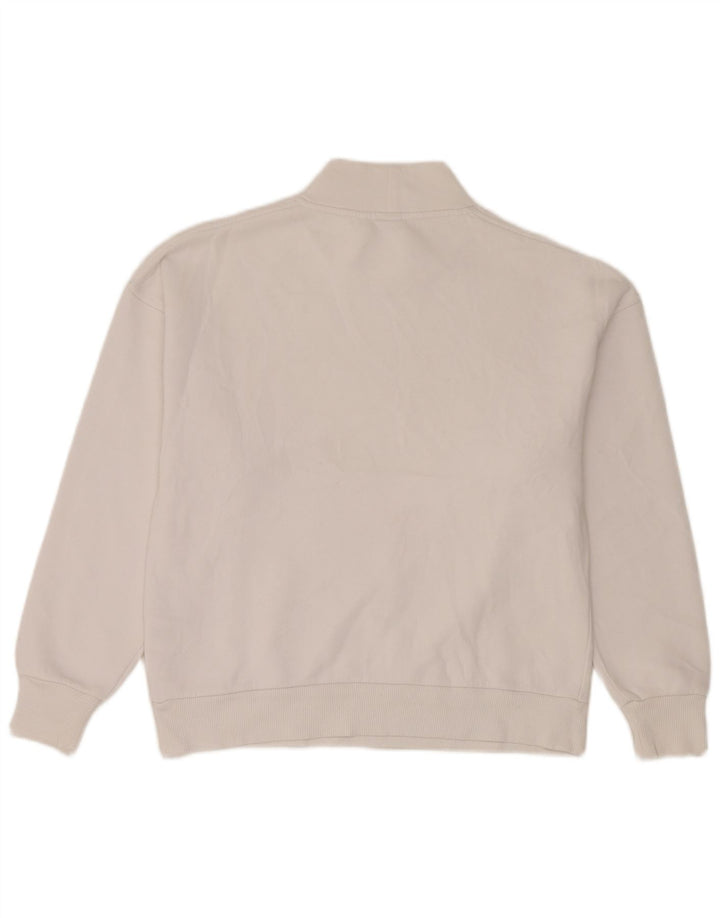 Übergroßer Sweatshirt-Pullover für Damen von Colmar, UK 10, Größe S, weiße Baumwolle