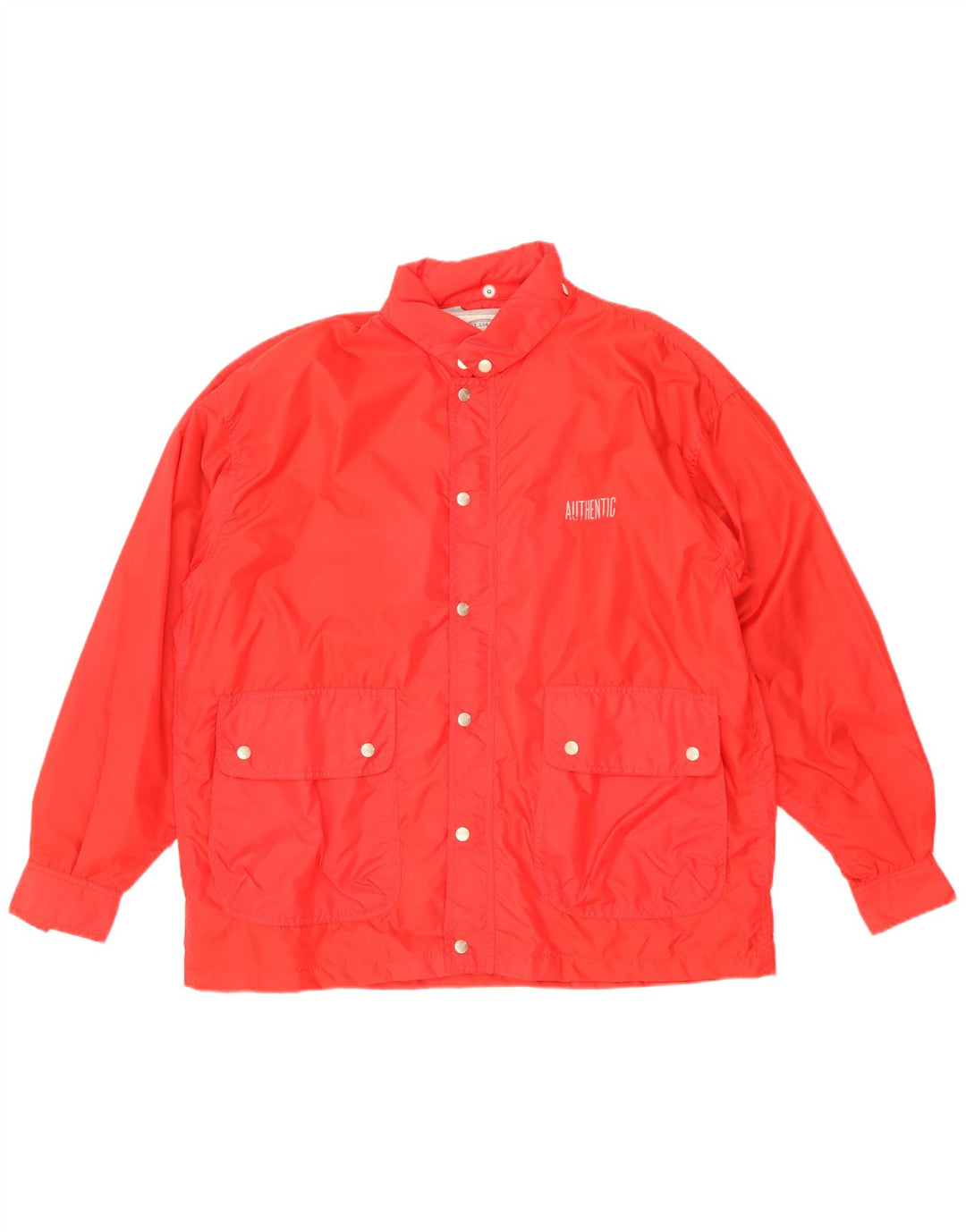 Wrangler Herren-Windbreakerjacke mit Kapuze, UK 38, Mittelrot, Polyamid