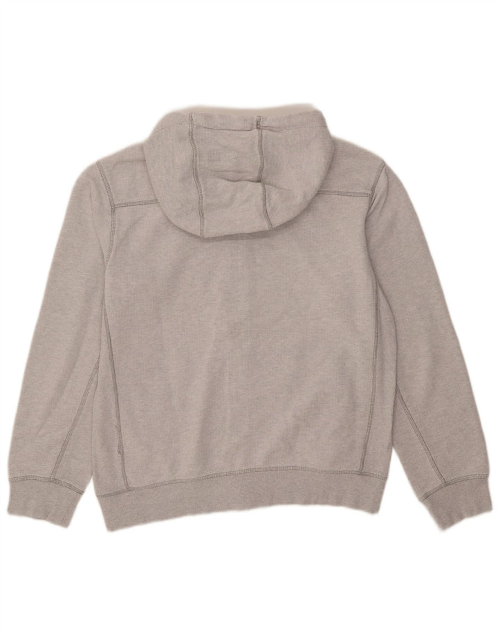 Timberland Herren-Kapuzenpullover mit normaler Passform und Reißverschluss, groß, aus grauer Baumwolle