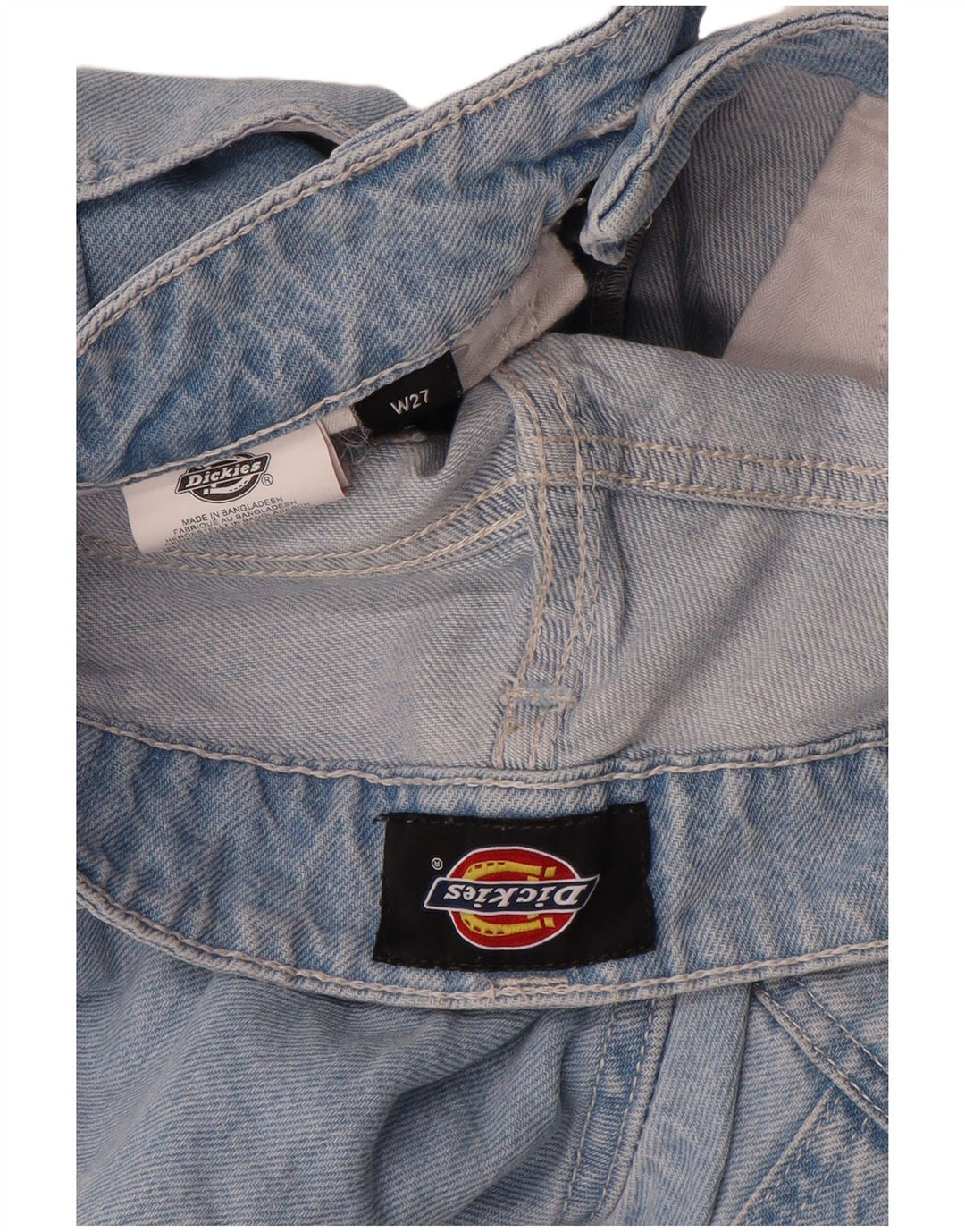 Dickies Damen Cargo Straight Jeans W27 L28 Blaue Baumwolle