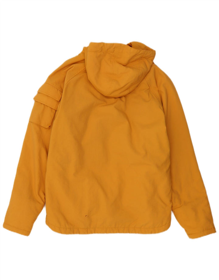 Woolrich Jungen-Windbreaker-Jacke mit Grafik, 13–14 Jahre, gelbes Farbblockdesign