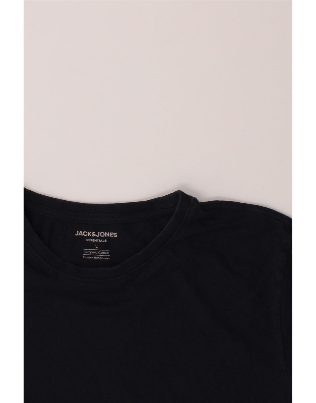 JACK & JONES Mens T-Shirt Top Large Navy Blue Cotton Vintage Jack & Jones and Second-Hand Jack & Jones from Messina Hembry 