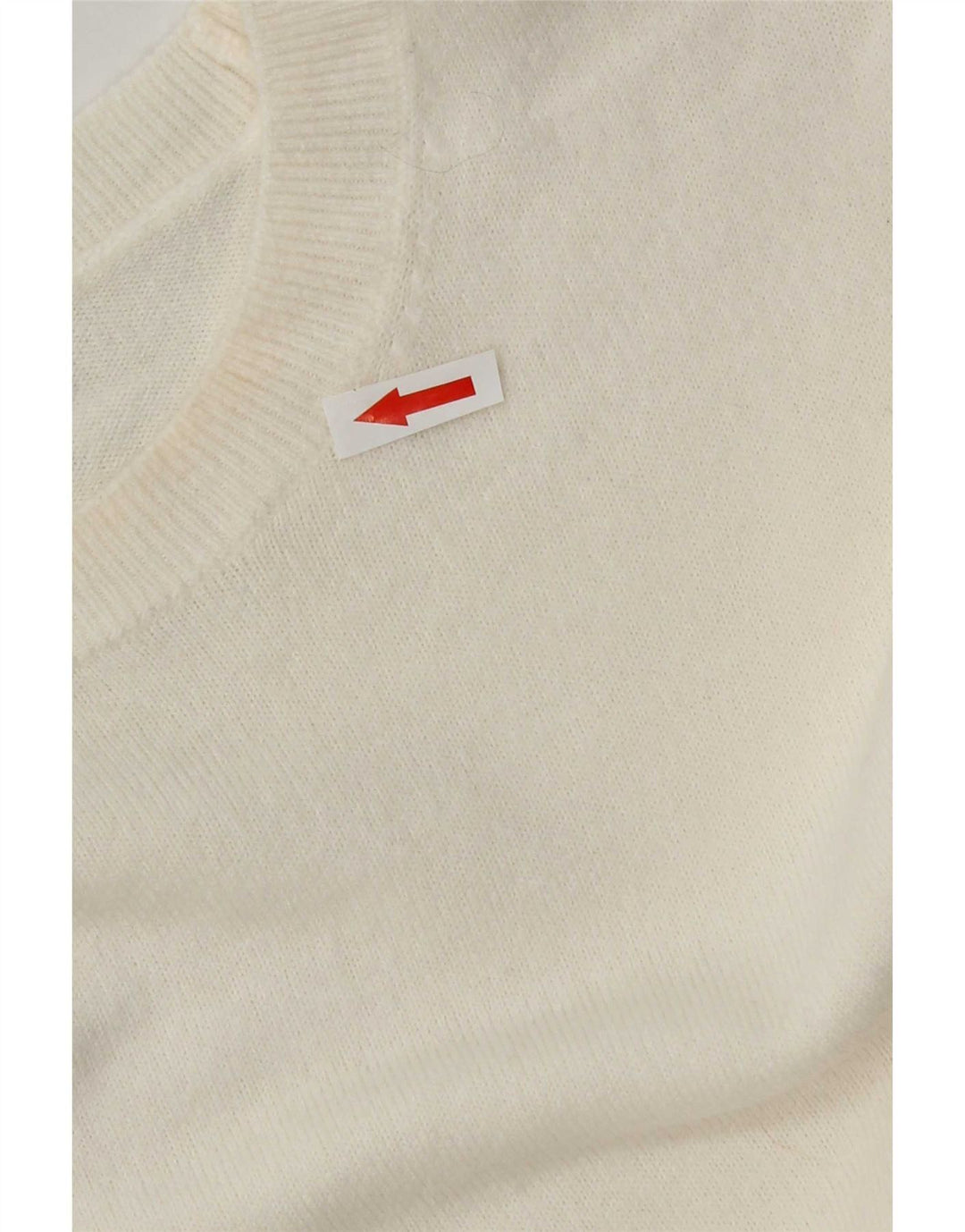 Marks & Spencer Damen-Pullover mit Rundhalsausschnitt, Gr. 14, Mittel, gebrochenes Weiß