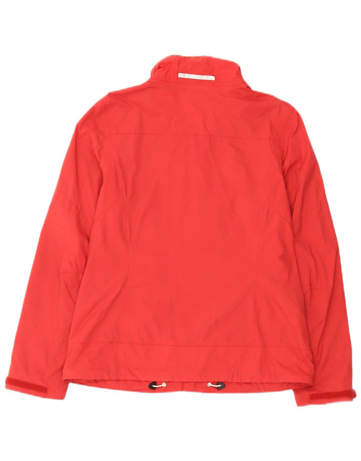 Slam Damen Regenjacke UK 14 Mittelrotes Nylon