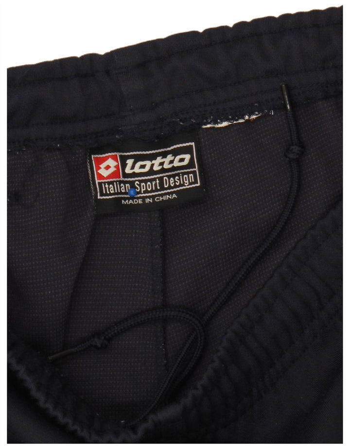 Lotto Herren-Trainingsanzug mit Grafik, groß, Marineblau, Farbblock-Polyester