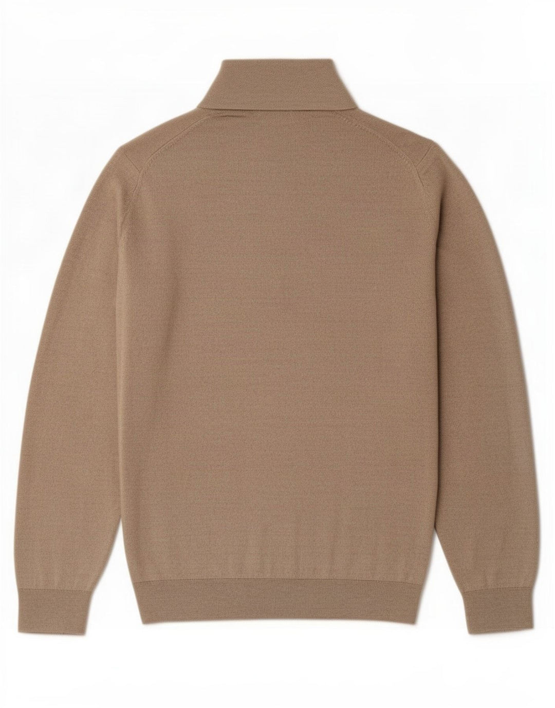 Reiss Herren-Pullover mit Reißverschluss am Hals, großes Beige, Acryl