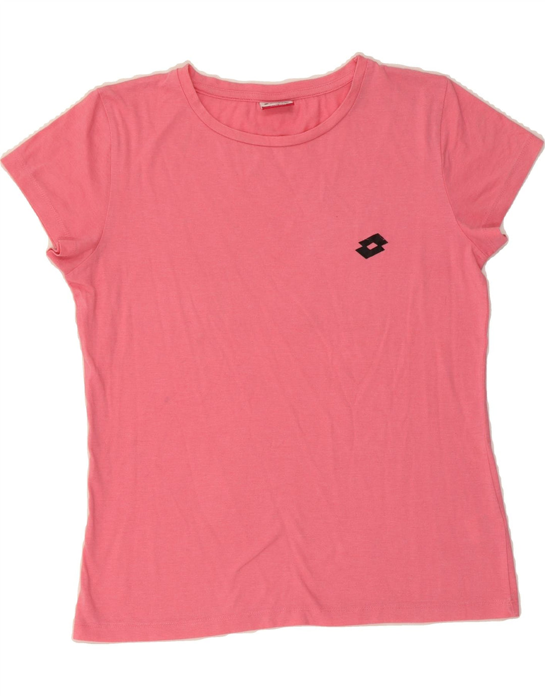 LOTTO Womens T-Shirt Top UK 12 Medium Pink Cotton Vintage Lotto and Second-Hand Lotto from Messina Hembry 