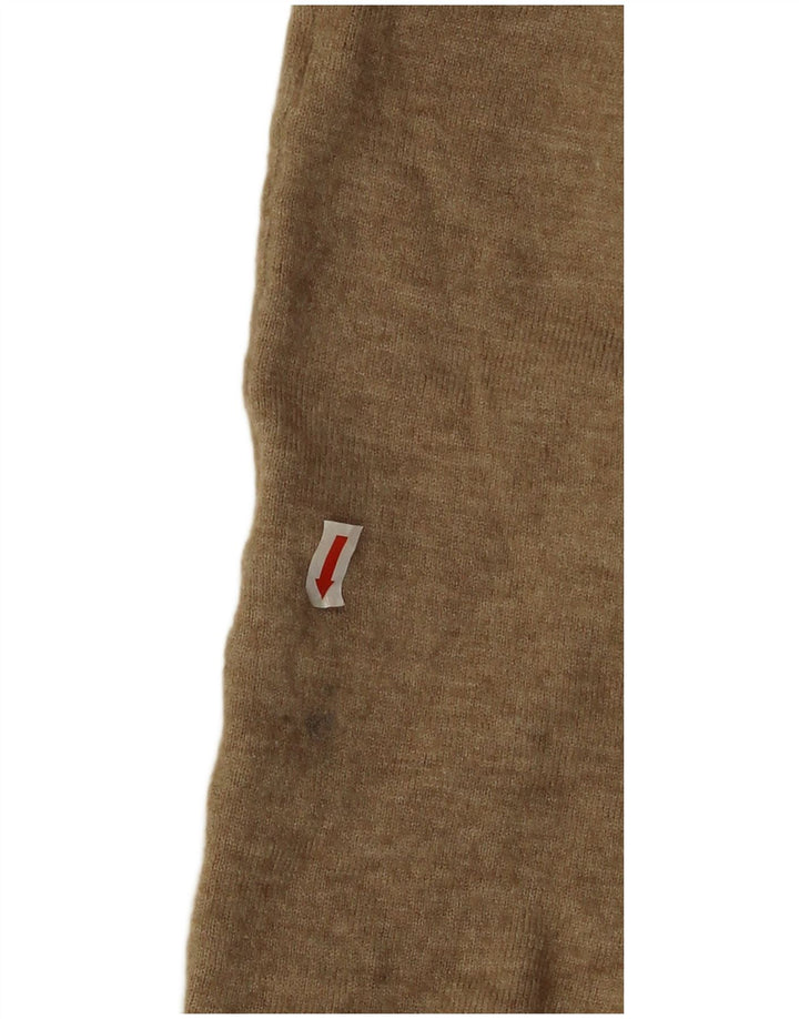 Langer Strickjackenpullover für Damen von Zara, Gr. 14, Mittelbeige