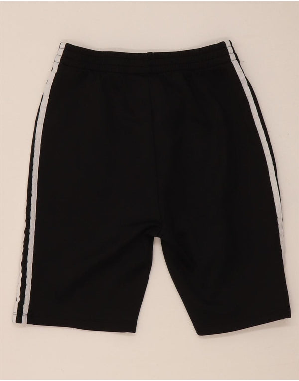 Adidas Damen Sportshorts UK 12 Medium Schwarz Baumwolle