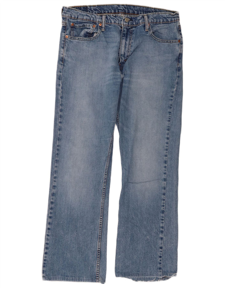 Levi's Herren 527 Bootcut Jeans W38 L29 Blaue Baumwolle
