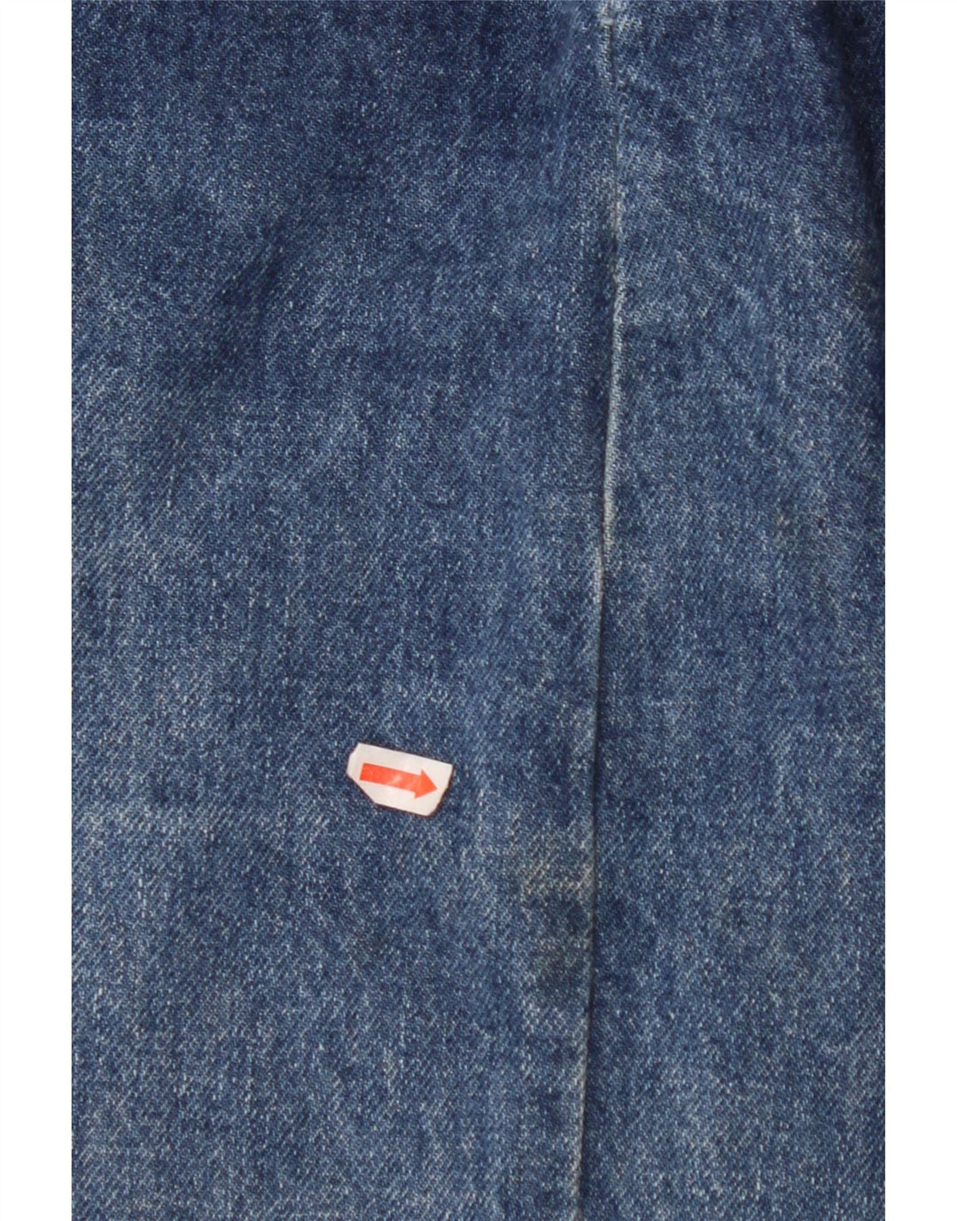 VINTAGE Jeansrock mit hohem Bund für Mädchen, 15–16 Jahre, W24, blaue Baumwolle
