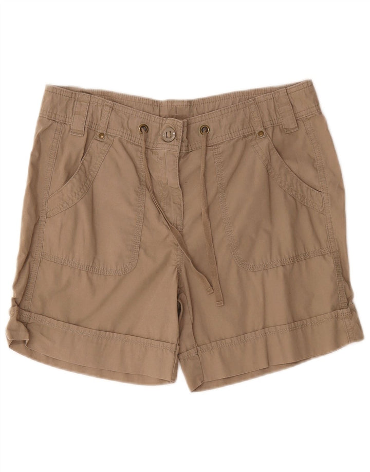Marks & Spencer Damen Cargoshorts UK 12 Medium W32 Khaki Baumwolle