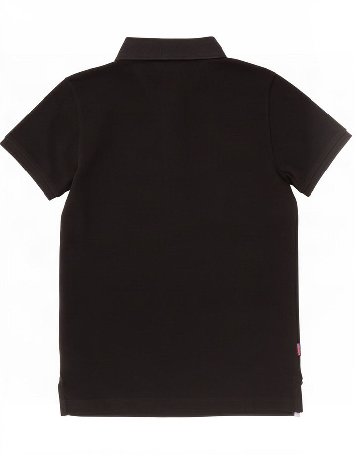 Superdry Herren-Poloshirt aus mittelschwarzer Baumwolle
