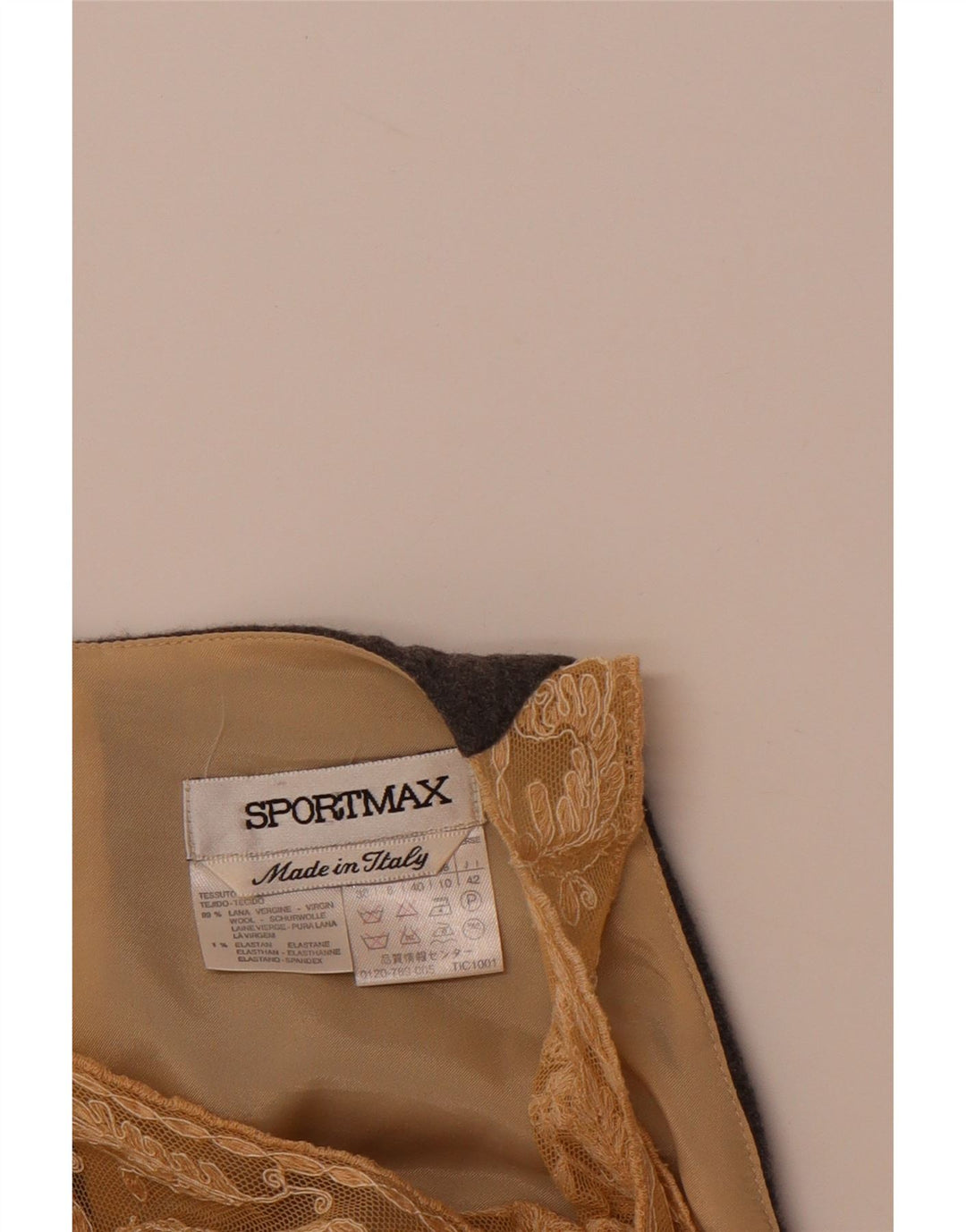 SPORTMAX Ärmelloses Damen-Etuikleid, Gr. 40, Größe S, Grau, Blumenmuster