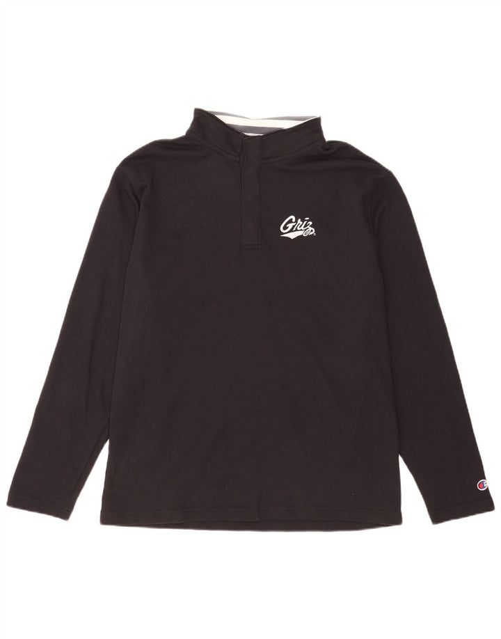 Champion Herren-Top, langärmelig, mittelschwarz, Baumwolle