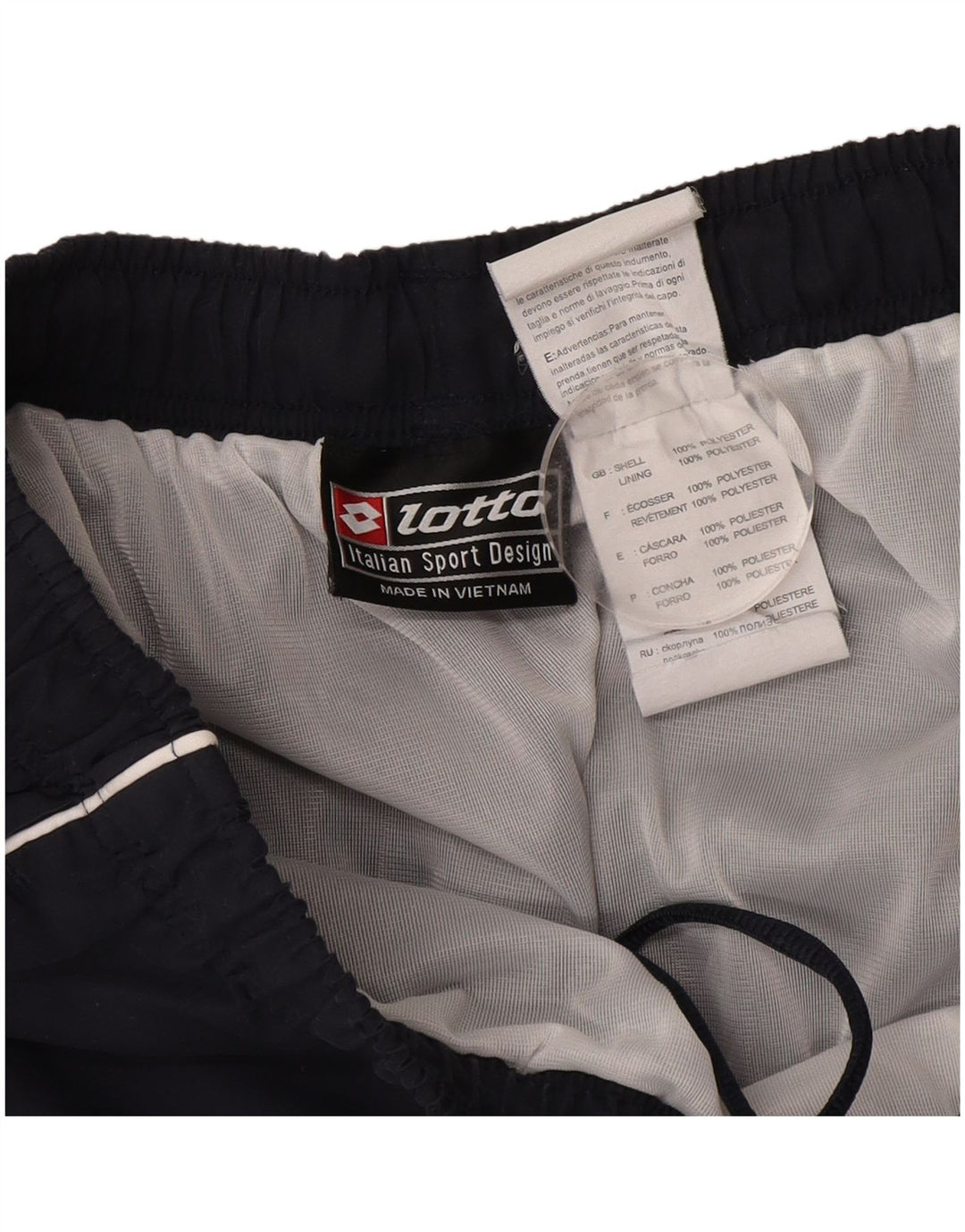 Lotto Herren-Badeshorts, groß, marineblau, Farbblock-Polyester