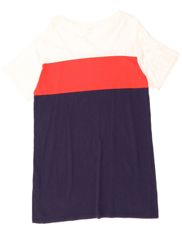 LEVI'S Damen-T-Shirt-Kleid in Übergröße, UK 10, Größe S, Marineblau, Farbblock