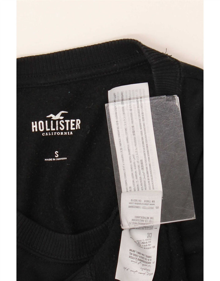 Hollister Herren-Sweatshirt, Pullover, Größe S, Schwarz, Baumwolle