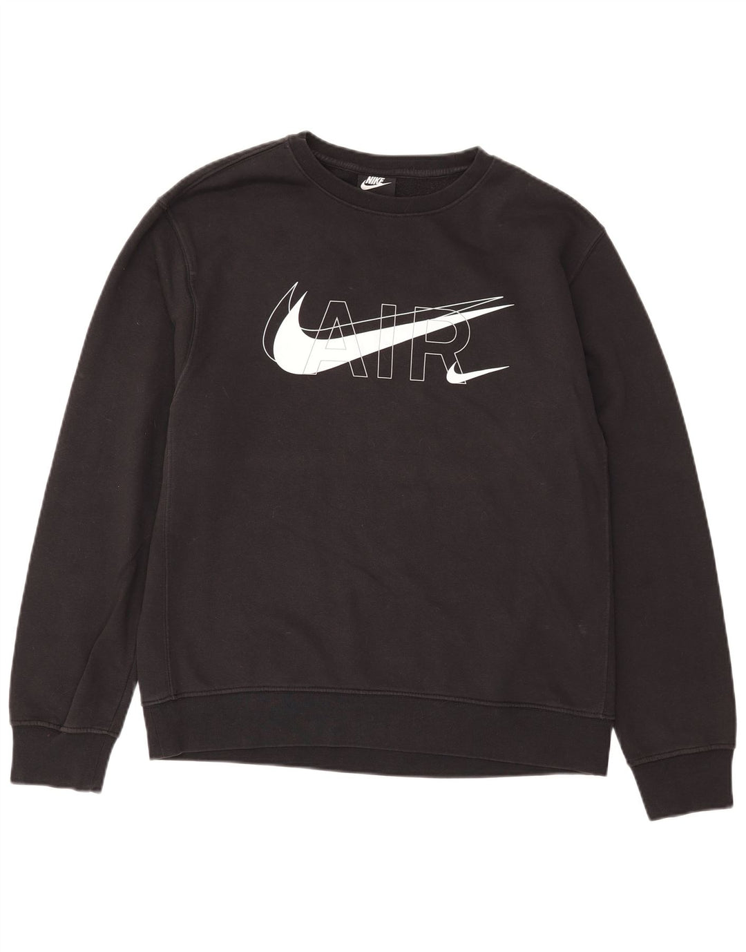 Nike Herren-Sweatshirt mit Grafik, mittelschwarz, Baumwolle