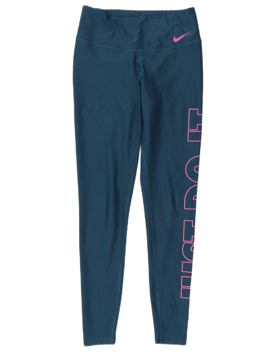 Nike Damen Dri Fit Graphic Leggings UK 6 XS Blau Polyester