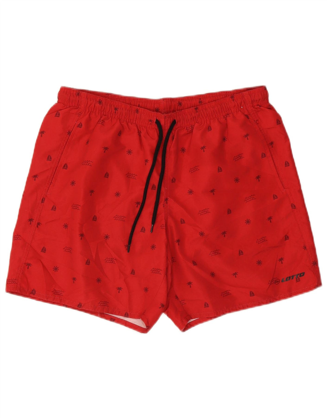 Lotto Herren Badeshorts mit Grafik, Größe L, Rot