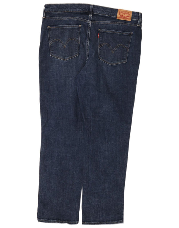 Levi's Damen-Jeans mit klassischer Passform, gerade Passform, US 14, 2XL, W32, L28, Marineblau, Baumwolle