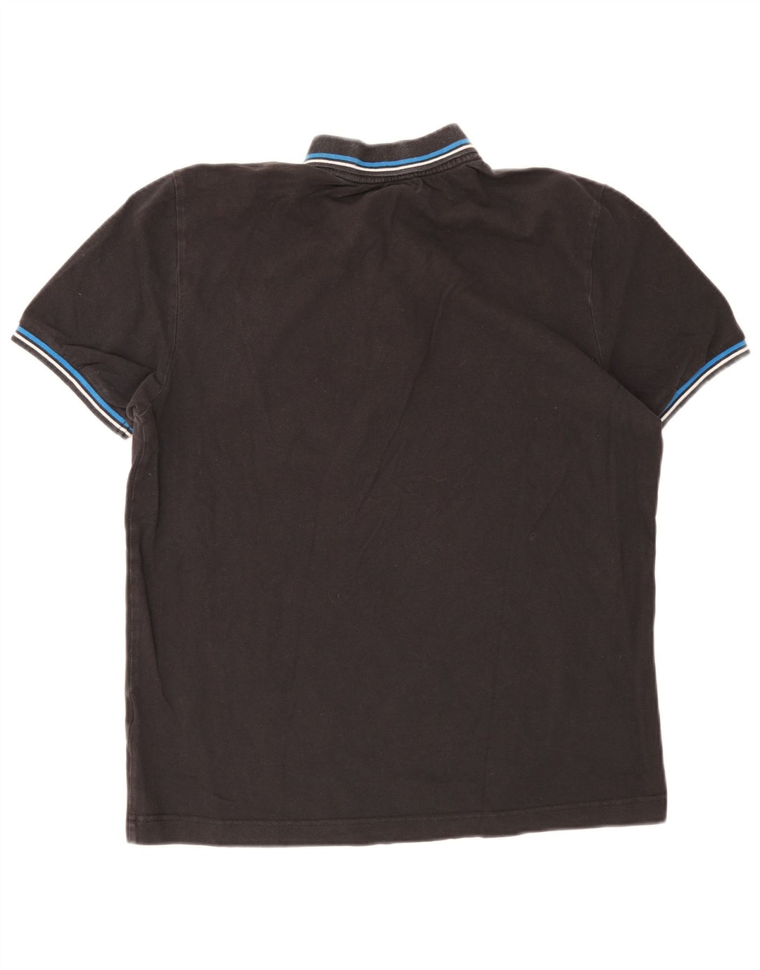 Kappa Herren-Poloshirt, groß, schwarz gestreift