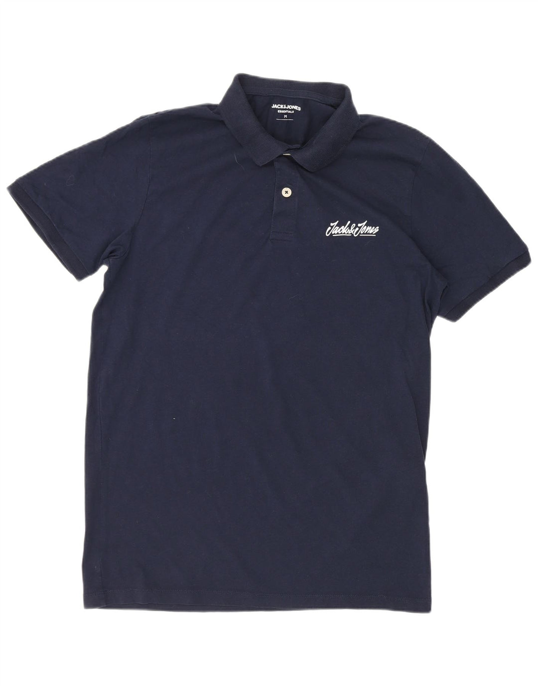 Jack & Jones Herren-Poloshirt, mittelmarineblaue Baumwolle