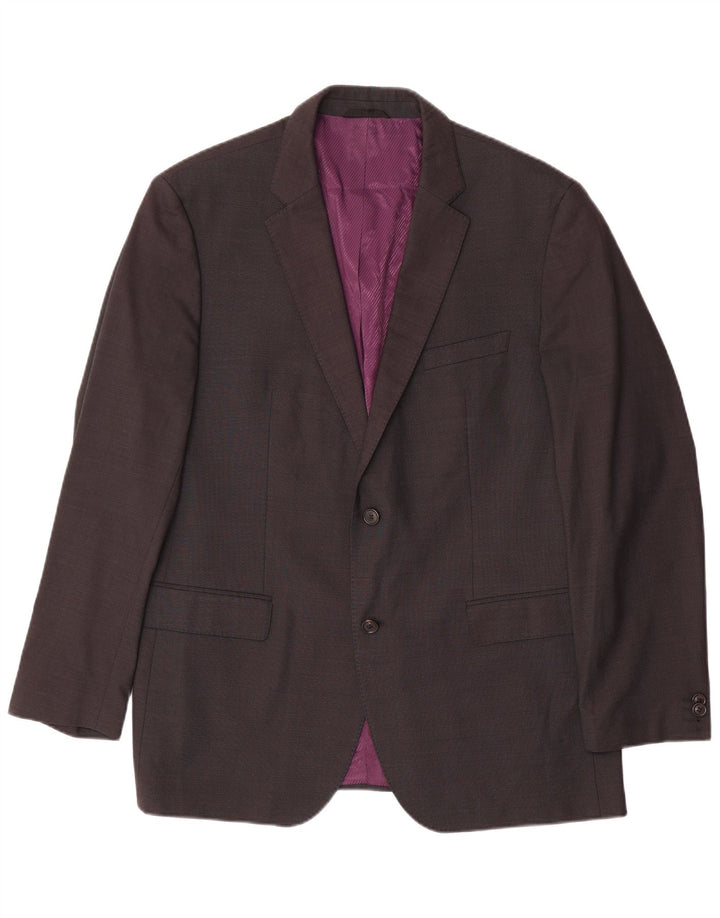 Hugo Boss Herren-Blazer mit 2 Knöpfen, EU 54, 2XL, graue Wolle