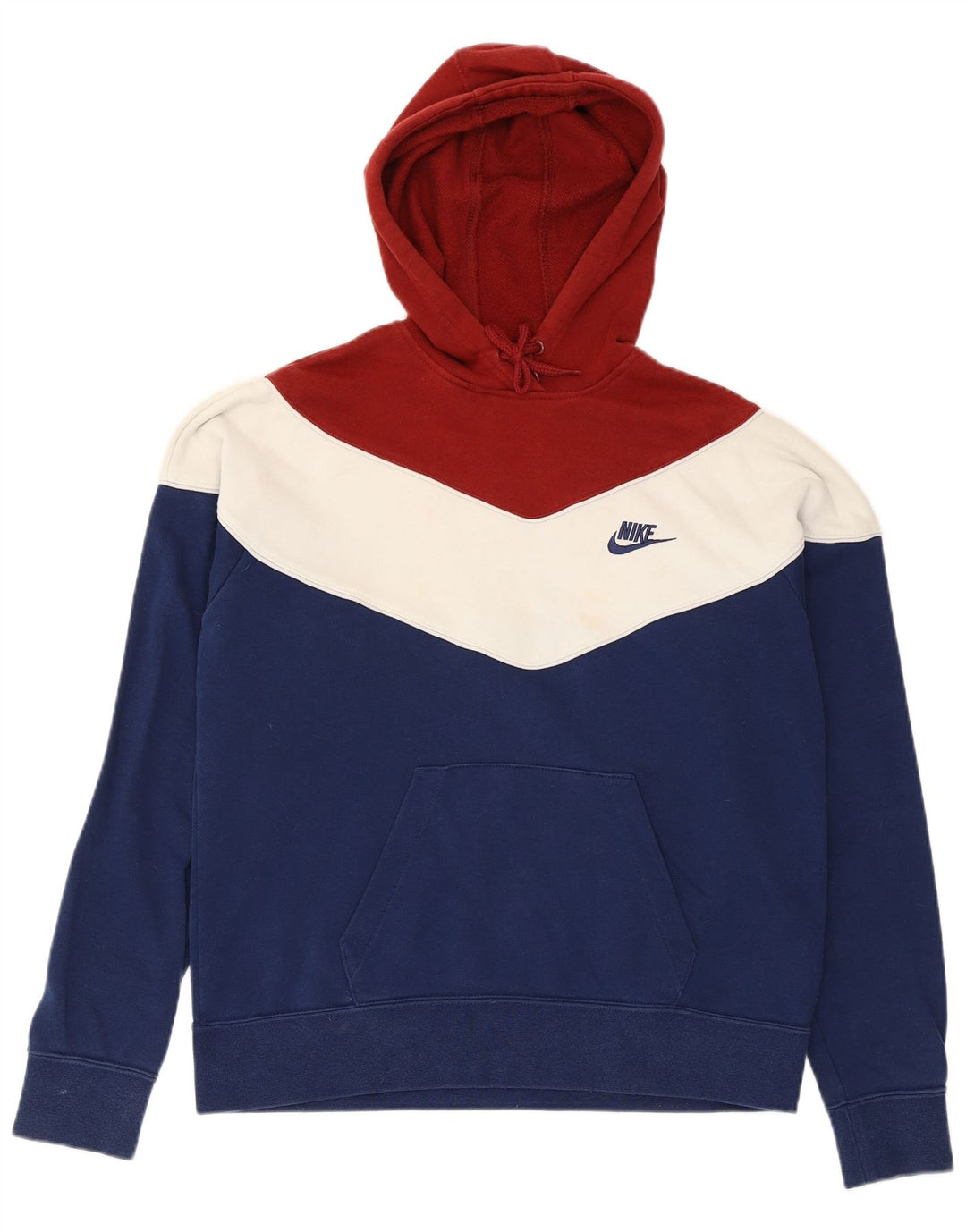 Nike Damen-Pullover mit übergroßem Kapuzenpullover, Gr. 10, Größe S, mehrfarbig, Farbblock