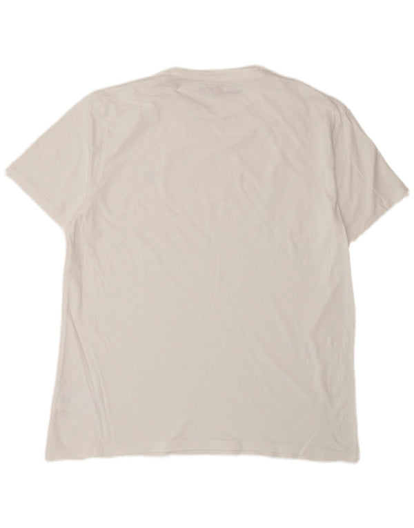 Timberland Herren Slim Fit T-Shirt Top XL Weiße Baumwolle
