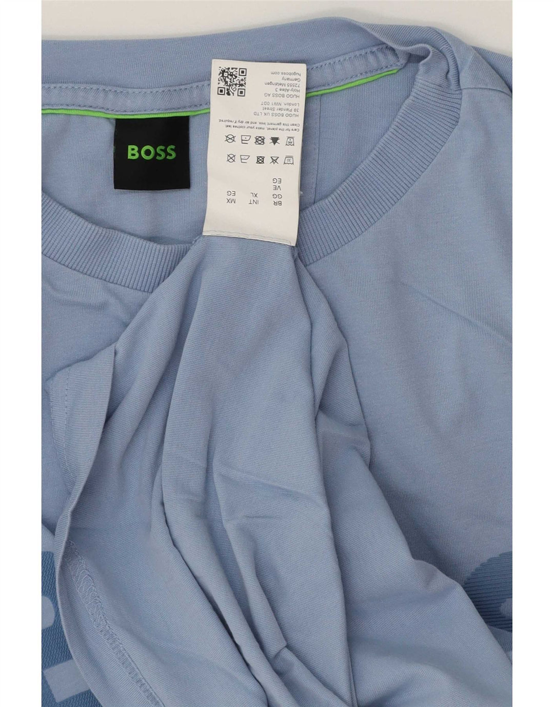 Hugo Boss Herren Grafik T-Shirt Top XL Blau Baumwolle