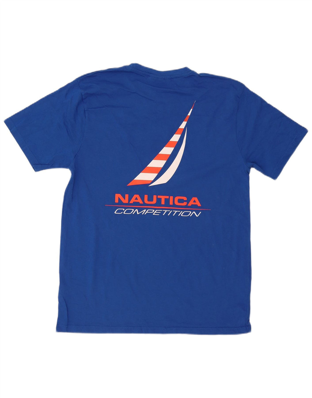 Nautica Herren-T-Shirt mit Grafik, mittelblaue Baumwolle