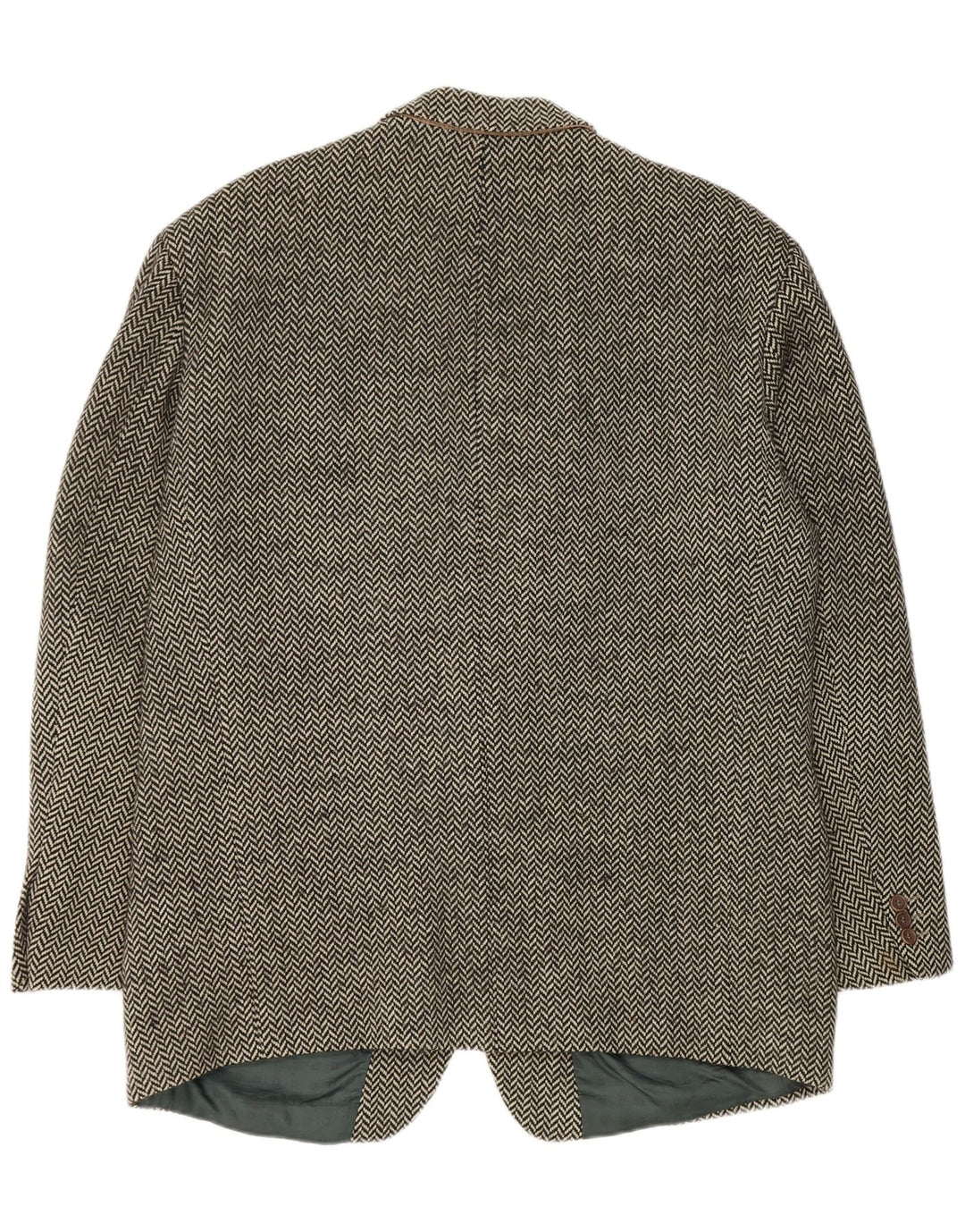 Hugo Boss Herren-Blazer mit 2 Knöpfen, EU 56, 3XL, schwarzes Fischgrätenmuster