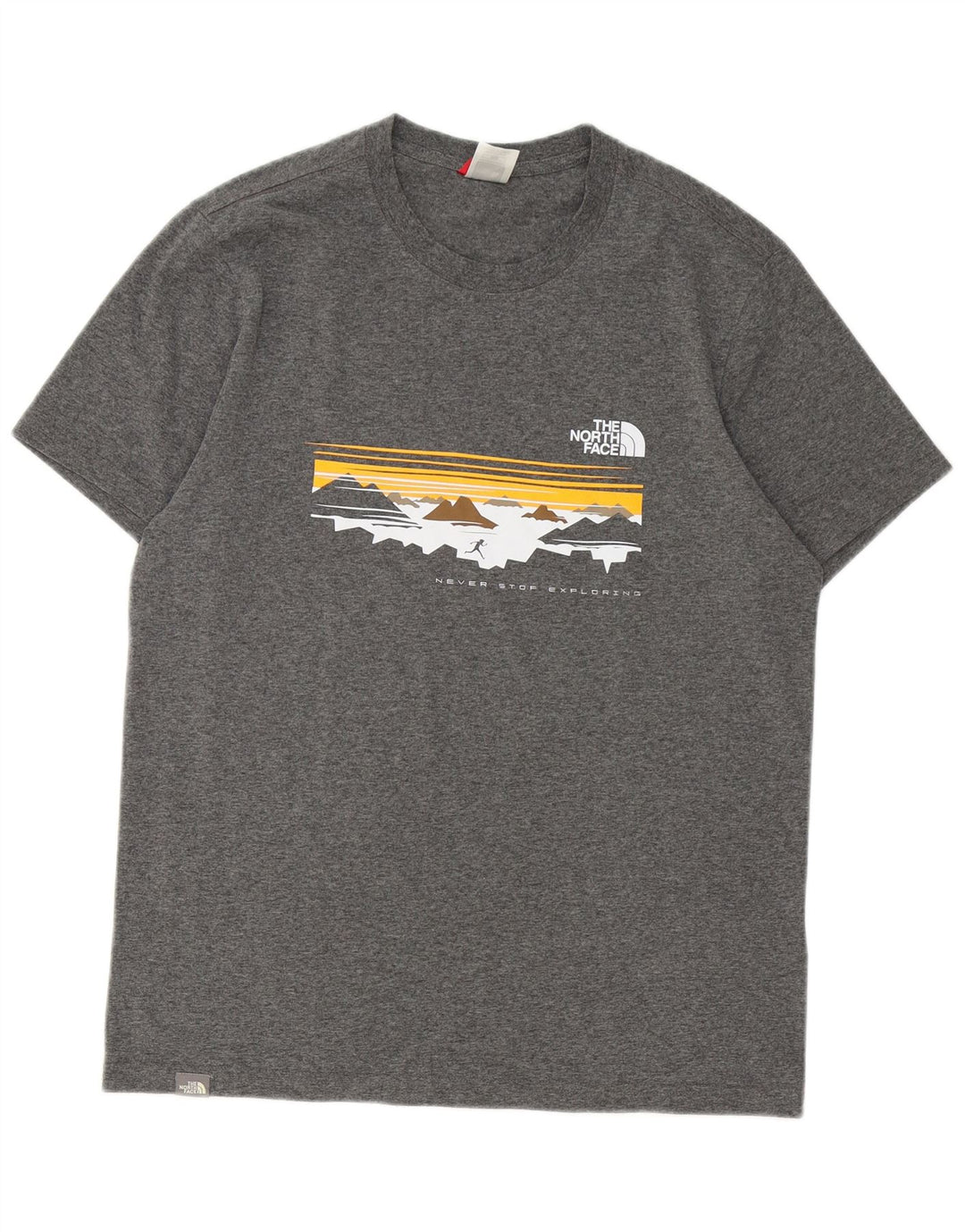 THE NORTH FACE Herren Grafik-T-Shirt-Oberteil aus mittelgrauer Baumwolle