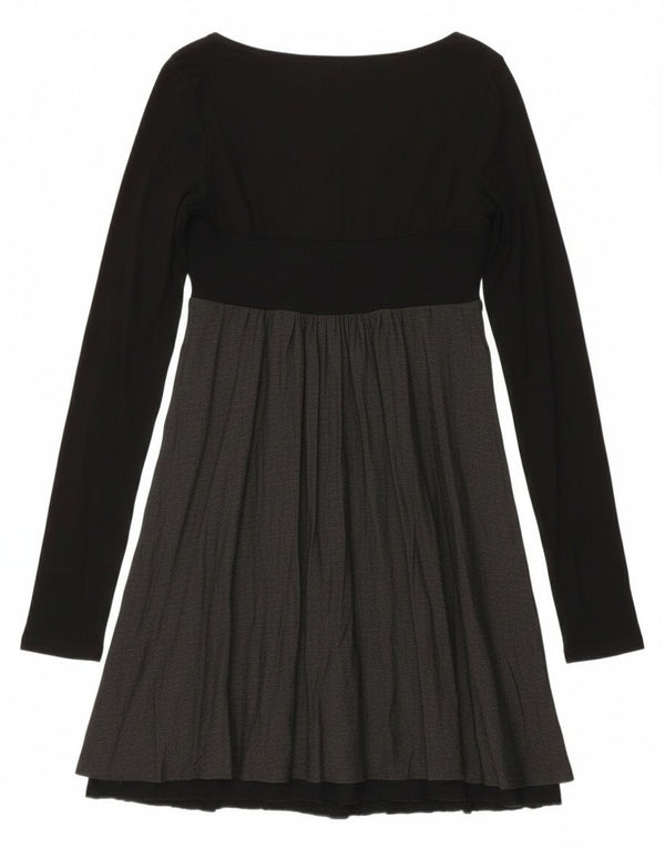 Simona Barbieri Damen-Twin-Set-A-Linien-Kleid, Größe S, Schwarz, Farbblock